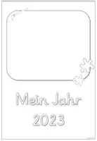 Vorschau - Mal- und Bastelvorlagen - Kalender zum Selbstgestalten (2023&2024 oder ohne Jahresangabe) - Seite 1