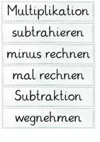 Vorschau - Arbeitsblätter - Materialpaket Rechenregeln Grundrechenarten (Tafelmaterial + ABs zum Kommutativ und Assoziativgesetz) - Seite 2