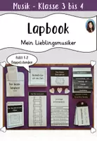 Vorschau - Stundenentwürfe - Lapbook - Mein Lieblingsmusiker / Meine Lieblingsband - Deckblatt
