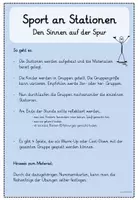 Vorschau - Stationenlernen - Sport an Stationen - Den Sinnen auf der Spur - Seite 1