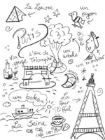 Vorschau - Arbeitsblätter - Sehenswürdigkeiten und erste Vokabeln: Paris - Sketchnotes Klasse 7 - Seite 2