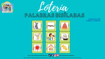 Vista previa - Juegos / Gamificación - Lotería bisílabas - Portada