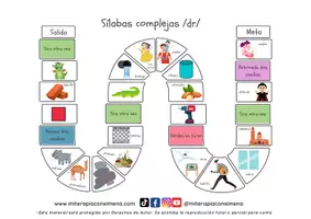Vista previa - Manualidades / Dibujos para colorear - Juego de la oca: TODOS LOS FONEMAS - Portada