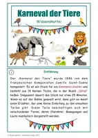 Vorschau - Unterrichtsreihen - Karneval der Tiere - Wissenskartei und Arbeitsheft Kl. 3/4 - Seite 3