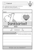 Vorschau - Arbeitsblätter - Flipbook Dankbarkeit | am Beispiel des Bilderbuchs "Danke dir, Leben" - Seite 1