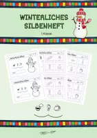 Vorschau - Arbeitsblätter - Winterliches Silbenheft (1. Klasse) - Deckblatt