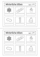 Vorschau - Arbeitsblätter - Winterliches Silbenheft (1. Klasse) - Seite 3