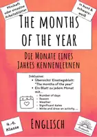 Vorschau - Arbeitsblätter - The months of the year - Die Monate/ Jahreszeiten - Minibook (Englisch) - Deckblatt