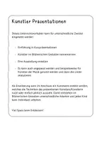 Vorschau - Unterrichtsreihen - Künstler Präsentationen inkl. Anleitung zur Bildanalyse - Seite 2