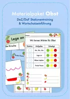 Vorschau - Arbeitsblätter - Wortschatz Obst XL-Materialpaket - Deckblatt