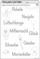 Vorschau - Arbeitsblätter - Silvester & Neujahr Deutsch & Mathe Klasse 1 | Freiarbeit & Lerntheke - Seite 3