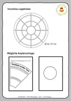 Vorschau - Mal- und Bastelvorlagen - Editierbarer Legekreis - Vorlage mit 8 Kreissegmenten (kommerziell) - Seite 1