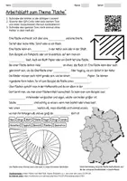 Vorschau - Arbeitsblätter - Arbeitsblatt "Fläche" + Onlineübung & MP3 + - Deckblatt