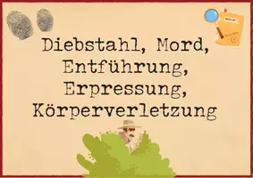 Vorschau - Poster - Krimi Merkmale mit Beispielen Tafelmaterial - Seite 2