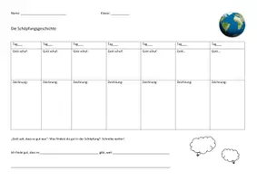 Vorschau - Arbeitsblätter - Sicherung Schöpfung - Deckblatt