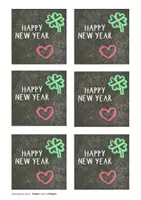 Vorschau - Mal- und Bastelvorlagen - GLÜCKS-POST KLEEBLATT - Wünsche und Botschaften für das Neue Jahr- Silvester - Neuanfang - Abschied - Geburtstag - Schuljahresbeginn - Schuljahresanfang - Seite 3