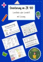 Vorschau - Arbeitsblätter - #jamikonkret: Orientierung im Zahlenraum 20 und 100 - Deckblatt