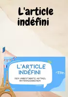 Vorschau - Präsentationen/Tafelbilder - L'article indéfini Simon Bigagli - Deckblatt