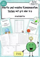 Vorschau - Arbeitsblätter - Materialpaket - Strategie "Verlängern" - Harte und weiche Konsonanten bei Nomen, Verben und Adjektiven - Seite 1