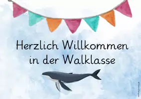 Vorschau - Spiele - Türschild der Walklasse und Begrüßungskärtchen 🐋 - Seite 1