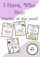 Vista previa - Juegos / Gamificación - I have who has - Months of the year! - Portada