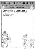 Vorschau - Arbeitsblätter - Experiment zu den Überwinterungsstrategien von winteraktiven Tieren - Seite 1