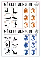 Vorschau - Stationenlernen - SPORTÜBUNGEN - Würfel Workout - Seite 1