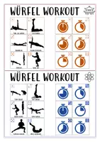 Vorschau - Stationenlernen - SPORTÜBUNGEN - Würfel Workout - Deckblatt