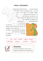 Vorschau - Arbeitsblätter - Kartenarbeit "Altes Ägypten" Jg. 5+6 inkl. Lösungen - Deckblatt