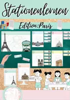 Vorschau - Stationenlernen - Vorlage: Stationenlernen "Paris" #edukilights22 - Deckblatt
