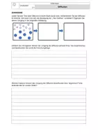 Vorschau - Arbeitsblätter - Versuchsprotokoll und Aufgaben Diffusion - Seite 1