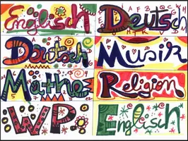 Vorschau - Arbeitsblätter - Einen Stundenplan gestalten/ Kunst/ fächerübergreifend - Deckblatt