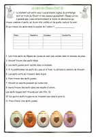 Aperçu - Texte - Le lapin de Pâques était là - Exercice de logique pour l'école primaire - Page de couverture