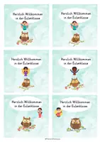 Vorschau - Poster - Türschild Eulenklasse und Begrüßungskärtchen 🦉 - Seite 3