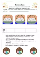 Aperçu - Jeux - Paniers de Pâques - exercice de logique pour l'école primaire - Page de couverture