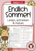 Vorschau - Arbeitsblätter - ENDLICH SOMMER! - lesen, schreiben, malen - Deckblatt