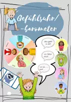 Vorschau - Fördermaterial/Inklusion - Gefühlskreis Gefühlsbarometer Gefühlsampel - Deckblatt