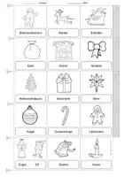 Vorschau - Stationenlernen - Deutsch/ DaZ - Weihnachten - Miniwörterbuch (Leporello), Sprachförderung, Freiarbeit - Seite 2