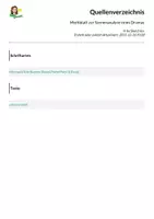 Vorschau - Merkblätter - Merkblatt zur Szenenanalyse eines Dramas - Seite 1