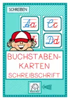 Vorschau - Poster - Buchstaben- Karten zum Aushängen. Druck- und Schreibschrift - Seite 1
