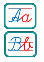 Vorschau - Poster - Buchstaben- Karten zum Aushängen. Druck- und Schreibschrift - Seite 2