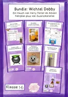Vorschau - Unterrichtsreihen - Bundle: Wichtel Dobby; Ein Hauch von Harry Potter im Advent - Deckblatt