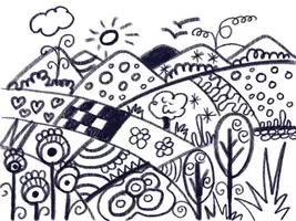 Vorschau - Arbeitsblätter - Pop Art Landschaft gestalten - Seite 2