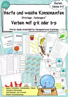 Vorschau - Unterrichtsreihen - Strategie "Verlängern" - Verben mit b/p und g/k - LRS-Material - Deckblatt