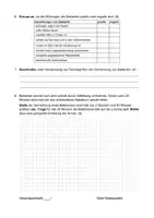 Vorschau - Arbeitsblätter - Kurzkontrolle Infektionskrankheiten Bakterien Klasse 9 Bio - Seite 1