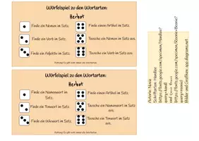 Vorschau - Spiele - Würfelspiel Wortarten Herbst - Seite 3