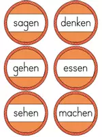 Vorschau - Spiele - Fliegenklatschen-Spiel / Wortfelder erkennen (essen, sagen, gehen, sehen, denken, machen) - Seite 2