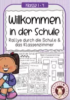 Vorschau - Unterrichtsreihen - Schulhausrallye – Schule und Klasse kennenlernen | Schulstart Grundschule - Deckblatt