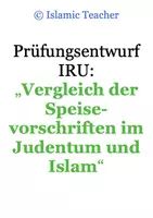 Vorschau - Stundenentwürfe - Prüfungsentwurf: Speisevorschriften im Vergleich - Deckblatt