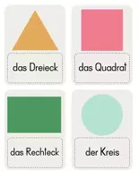 Vorschau - Arbeitsblätter - Geometrische Formen Tafelmaterial - Seite 1